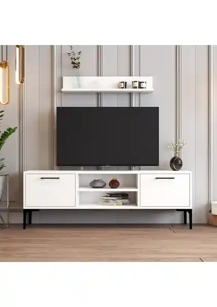 Variant Mobilya Variant Riga Beyaz TV Ünitesi: Modern ve Dayanıklı Tasarım Çözümü