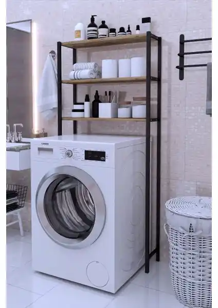 VayLife Çamaşır Makinesi Üstü Düzenleyici Raf: Modern ve Fonksiyonel Banyo Çözümü