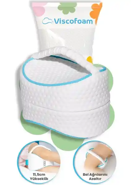 Viscofoam Diz Arası Ortopedik Yastık: Sağlıklı ve Konforlu Uyku İçin Mükemmel Destek