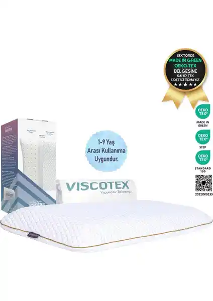 Viscotex Visco Ortopedik Çocuk Yastığı Sağlıklı Uyku ve Doğru Duruş İçin Güvenilir Seçenek