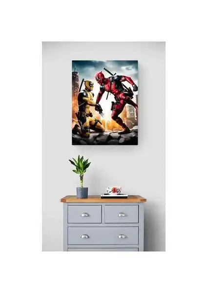 Vitraycım Wolverine Deadpool Cam Tablo: Modern Dekorasyon ve Sanat İle Özgün Bir Atmosfer Yaratın