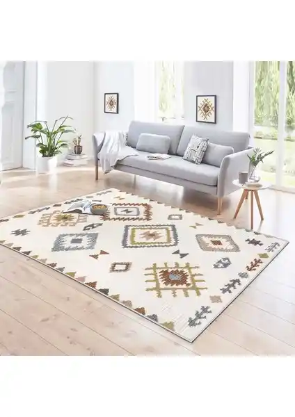 West Home Makinede Yıkanabilir Kaymaz Tabanlı Modern Salon Halısı Özellikleri ve Avantajları