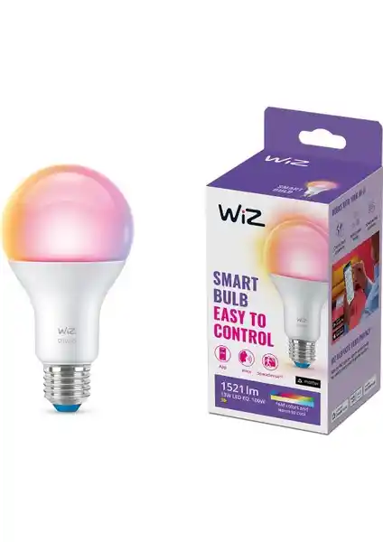 Wiz 100W Renkli Ambiyans E27 Akıllı Ampul ile Modern ve Çok Renkli Aydınlatma Deneyimi