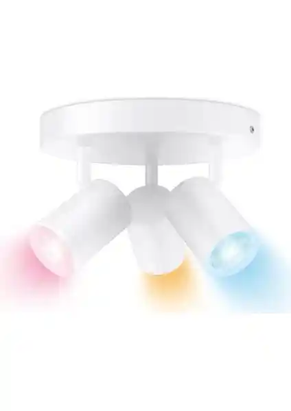 Wiz Imageo 3'lü Akıllı Spot Tavan Lambası Beyaz ve Renkli, Modern ve Enerji Verimli Tasarım