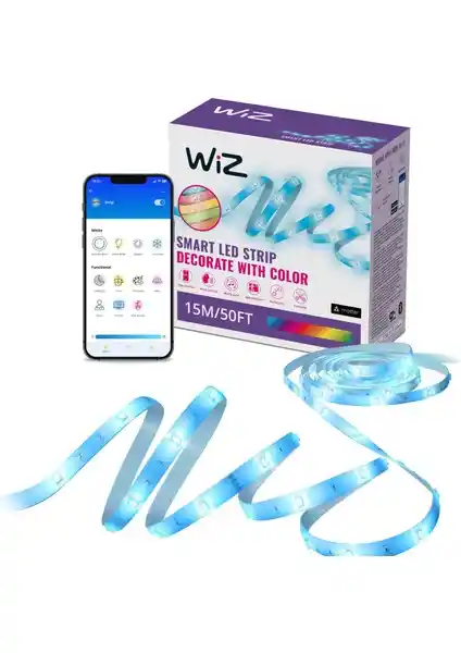 Wiz RGB 15 Metre Akıllı LED Şerit ile Modern ve Kişiselleştirilebilir Ev Dekorasyonu