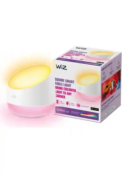 Wiz Squire Renkli Ambiyans Akıllı Masa Lambası Modern ve Fonksiyonel Tasarımıyla Öne Çıkıyor