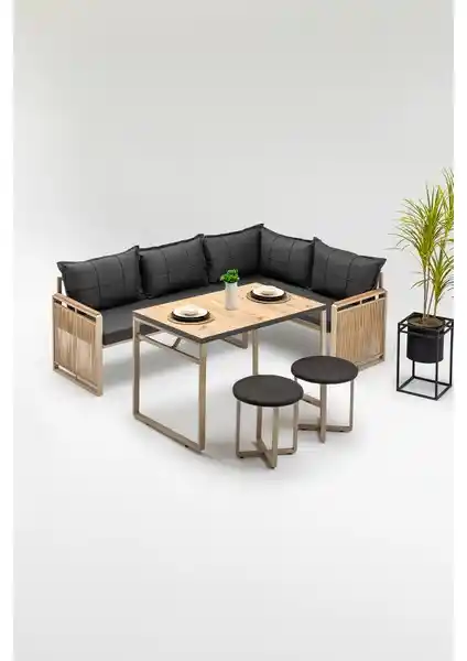 Wood House Monisa Köşe Takımı: Modern Tasarım ve Konfor Bir Arada