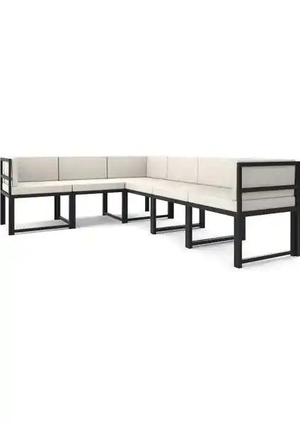 Wood House Parla 6'lı Köşe Takımı: Modern ve Dayanıklı Oturma Çözümü