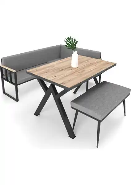 Wood House Polen Mutfak Köşe Takımı: Modern ve Kullanışlı Oturma Seti for Küçük Alanlar