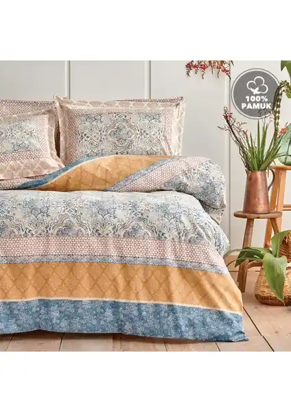 Yataş Bedding Delissa Çift Kişilik Ranforce Nevresim Seti Şık ve Konforlu Yatak Odası İçin