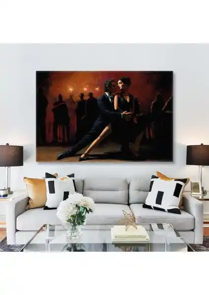 Yüksek Kaliteli Dans Temalı Kanvas Tablo ile Evinize Zarafet Katın
