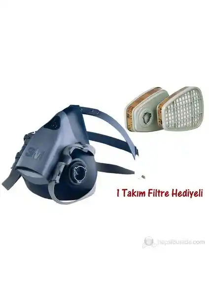 3M 7502 Orta Boy Yarım Yüz Maskesi Güvenlik ve Konfor Bir Arada