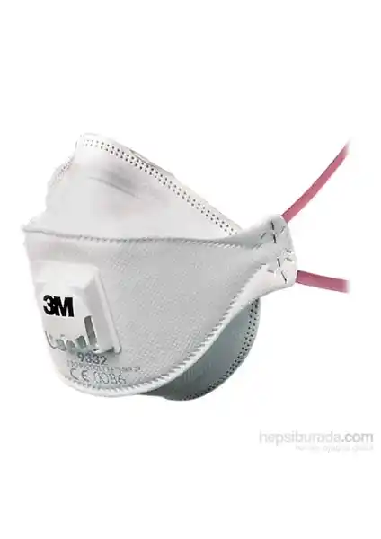 3M 9332 Ventilli Toz Duman ve Metal Dumanı Maskesi Endüstriyel Güvenlik için Uygun