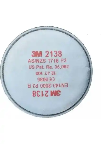 3M P3 Organik Ozon Gaz Buhar Filtresi 2138 ile yüksek performanslı koruma çözümleri