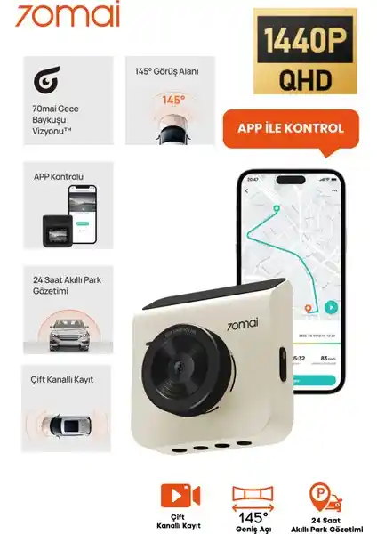 70MAI A400 Dashcam Araç Güvenliği ve Kayıt Teknolojisinde Yeni Standart