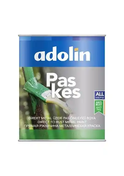 Adolin Paskes Metal Boyası RAL 6005 Çit Yeşili Pas Önleyici ve Dayanıklı Boya