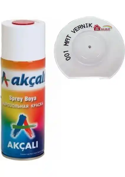 Akçalı Sprey Boya 400 001 Mat Vernik: Dayanıklı ve Estetik Yüzey Kaplaması Çözümü