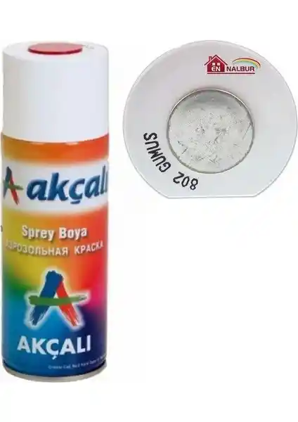Akçalı Sprey Boya 400 ml 802 Gümüş ile Dayanıklı ve Estetik Yüzey Kaplaması