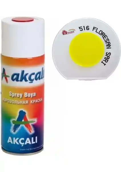 Akçalı Sprey Boya 400 ml Florasan Sarı: Yüksek Performanslı ve Parlak Boya Çözümü