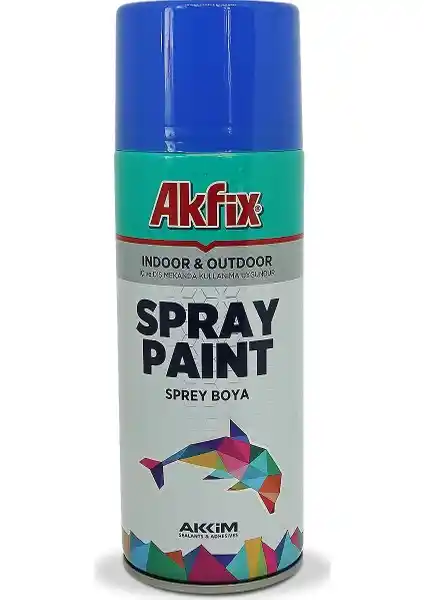 Akfix Akrilik Sprey Boya 400ml Parlak Mavi Yüzeyler İçin Profesyonel Uygulama Kılavuzu