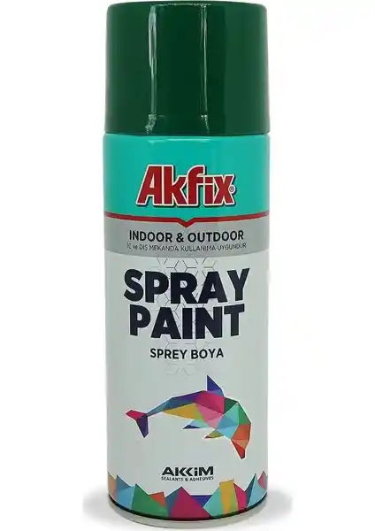 Akfix Akrilik Sprey Boya 400ml Parlak Yeşil - Dayanıklı ve Hızlı Kuruyan Boya Çözümleri