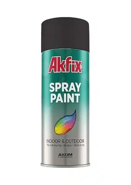 Akfix Sprey Boya 400 ml Parlak Siyah: Dayanıklı ve Estetik Yüzey Boyama Seçeneği