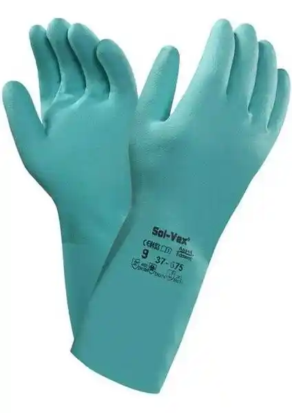 Ansell Solvex 37-675 Kimyasal ve Sıvı Koruma Sağlayan Endüstriyel İş Eldiveni