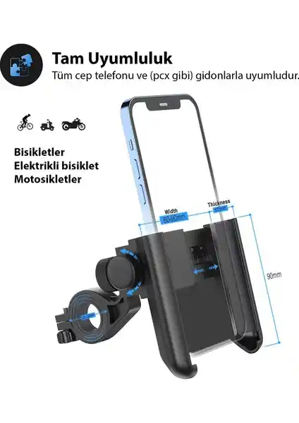 Apera An-65 Motosiklet ve Bisiklet İçin Güvenli Telefon Tutucu Özellikleri ve Kullanım Avantajları