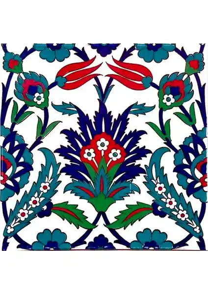 Armada Çini 20x20 Cm Osmanlı ve Selçuklu Motifleriyle Dayanıklı Seramik Karo