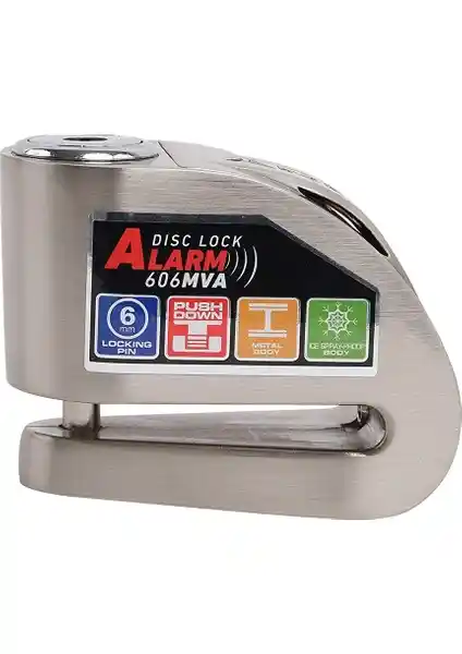 Armor 606MVA 120dB Alarm Özellikli Disk Kilidi Güçlü Güvenlik ve Kolay Kullanım İçin