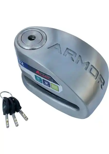 Armor 614MVA Paslanmaz Çelik Alarmli Disk Kilidi Güvenlik ve Dayanıklılık Sunar