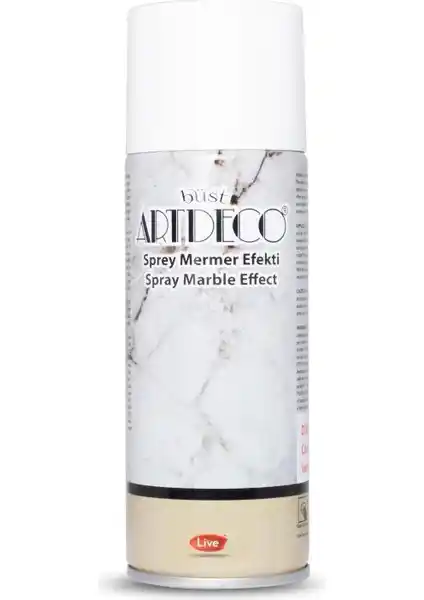 Artdeco 200ml Sprey Mermer Efekti Beyaz ile Estetik ve Dayanıklı Dekoratif Çözümler