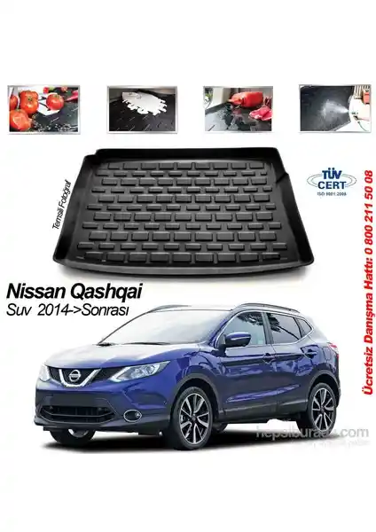 Automix Nissan Qashqai Bagaj Havuzu 2014 ve Sonrası Modeller İçin Uygun Koruma Çözümü