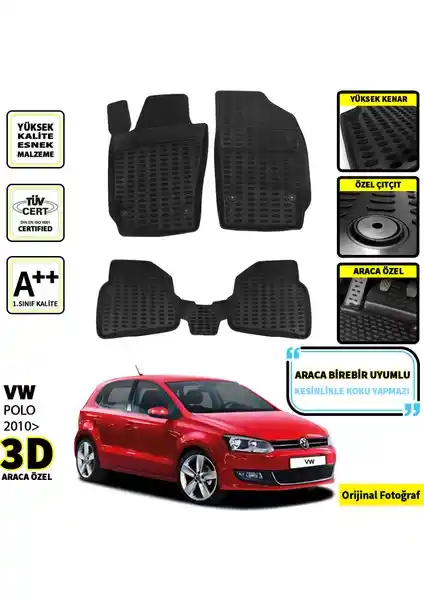 Automix VW Polo 3D Oto Paspas Seti 2015 Sonrası Modeller İçin Uygun ve Çevre Dostu