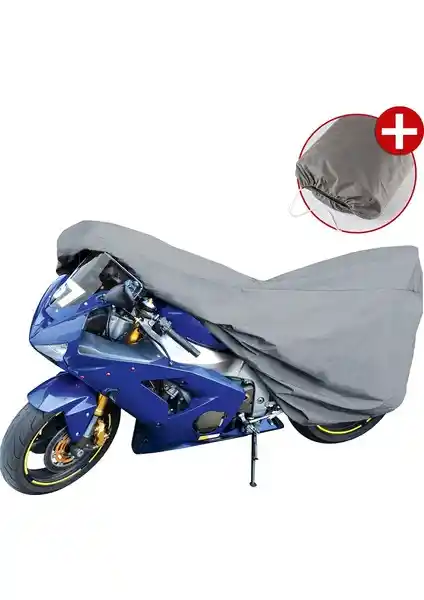 Autozel RKS Newlight Gri Arka Çantalı Miflonlu Motosiklet Brandası: Yüksek Koruma ve Uzun Ömürlü Kullanım