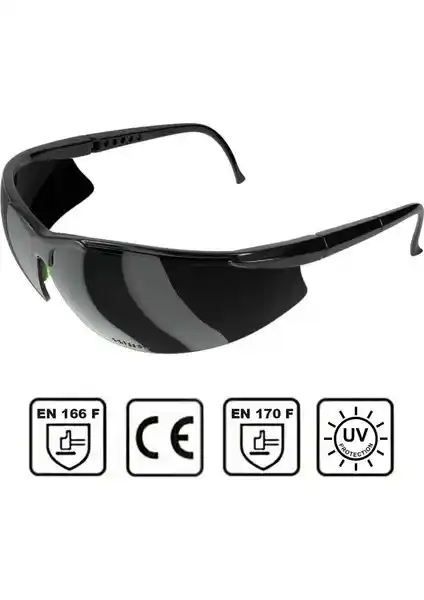 Badem10 İş Güvenlik Gözlüğü S600 Siyah Yüksek Güvenlik ve Konfor Sağlayan Tasarım
