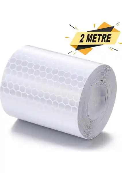 Badem10 Reflektörlü Fosforlu Şerit Bantıyla Trafik Güvenliğinizi Artırın