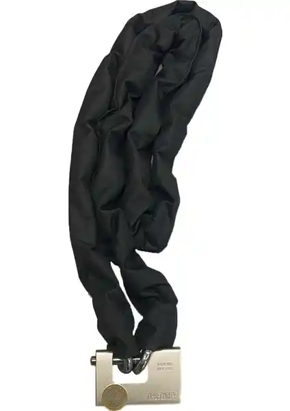 Baran Yapı Market 2 Metre Paslanmaz Çelik Zincirli Kilitli Motorsiklet ve Scooter Kilidi