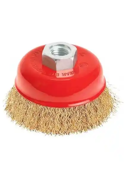 Bay-Tec Saçaklı Çanak Tel Fırça 65 mm: Endüstriyel Temizlik ve Parlatma Aracı