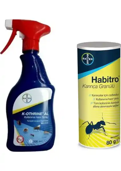 Bayer K-Othrine AL 500 ve Habitro Karınca Granülü: Güvenilir Haşere Kontrol Ürünleri Özellikleri