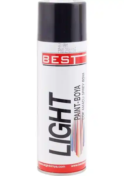 Best Light Mat Siyah Sprey Boya 250 ml: Dayanıklı ve Estetik Mat Yüzeyler İçin Uygun Çözüm