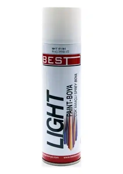 Best Mat Siyah Sprey Boya 250 ml: Çok Yönlü, Dayanıklı ve Hızlı Kuruyan Boya Çözümü