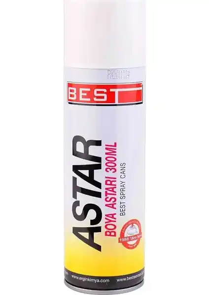 Best Spray Astar 300 ml: Metal ve Ahşap Yüzeyler İçin Yüksek Performanslı Astar