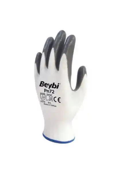 Beybi Nitril Poly PN72 10 Beden Güvenilir ve Konforlu Sağlık ve Endüstri Eldiveni