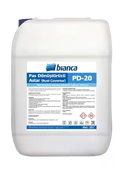 Bianca Pas Dönüştürücü Astar PD-20: Pas Koruma ve Yüzey İşlemlerinde Yenilikçi Çözüm