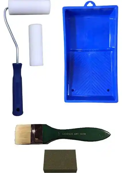 Buhobi Cadence Boya Sünger Rulo Fırça Seti: Çok Parçalı Profesyonel Boya ve Yüzey Hazırlama Aracı