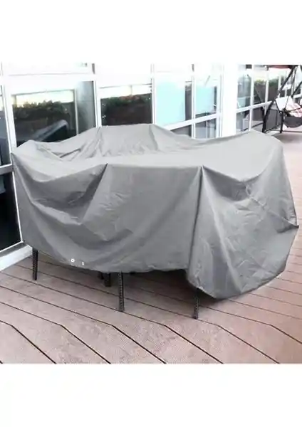 Bundera Cover Gri Bahçe Mobilya Koruma Örtüsü Dış Mekanlar İçin Dayanıklı ve Pratik Koruma Çözümü