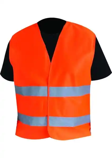 Butik İş Reflektif İkaz Yeleği Turuncu Güvenlik ve Görünürlüğü Artıran Ürün