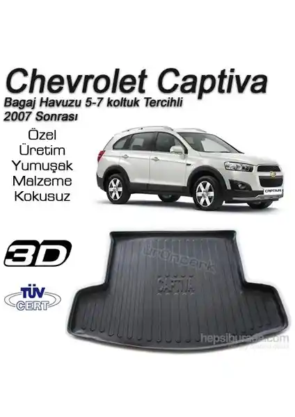 Chevrolet Captiva İçin Uygun Fiyatlı ve Dayanıklı Bagaj Havuzu Paspası İncelemesi