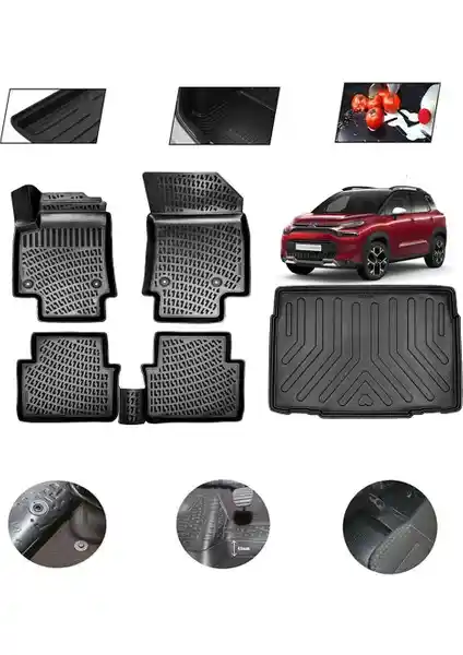 Citroen C3 Aircross 2023 Model İç ve Bagaj Koruma Paspas Seti Ürün Özellikleri ve Avantajları